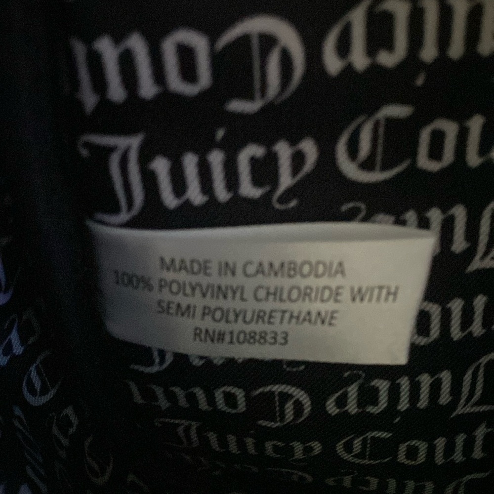 Juicy Couture backpack purse, black crown royal  ( A -  17 ) - Picture 8 of 8